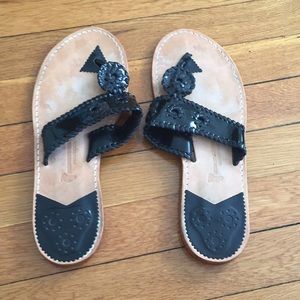 Black Patent Jack Rogers